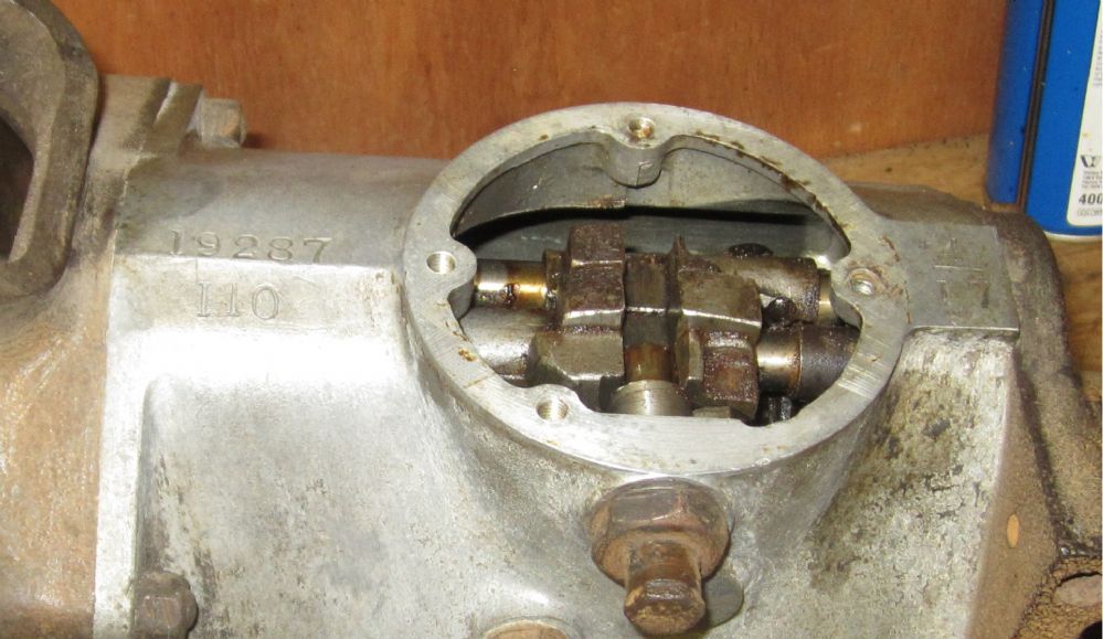 TripleM Register Four Speed Minor Synchromesh Gearbox in an MG